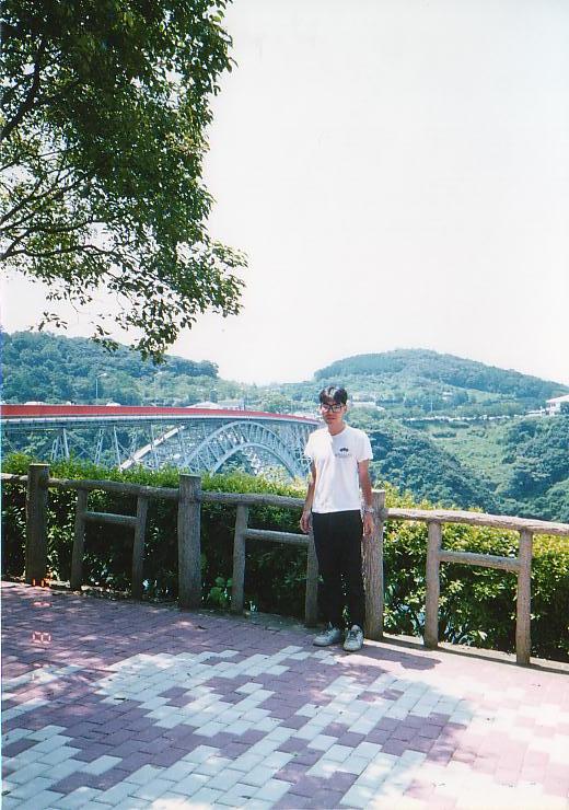 佐世保と長崎を結ぶ西海橋。(1991年8月15日)