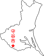 守谷市の位置図