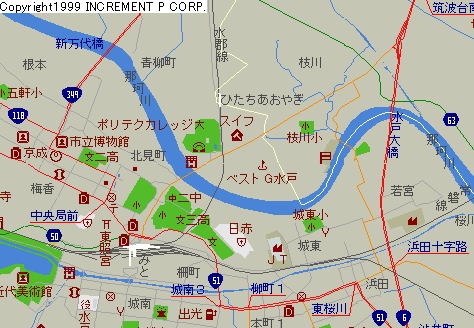 県道253号(水戸枝川線)の周辺地図