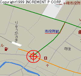 竜ケ崎駅前交差点の周辺地図