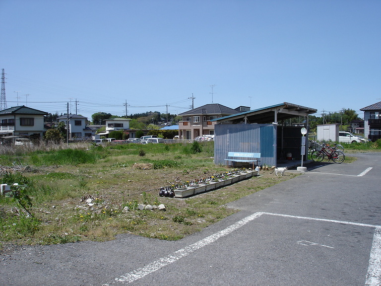以前に常陸小川駅があった場所。現在は更地になっている。