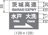 茨城高速 IBARAKI EXPWY 水戸 Mito 大洗 Oarai →